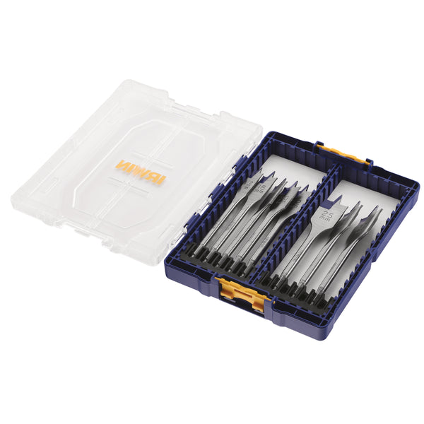 IRWIN Flachfräsbohrer-Set für Holz BLUE GROOVE 4X, 8-tlg. 12–32 mm IW4041010