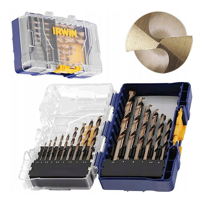 IRWIN Metallbohrer-Set HSS COBALT PRO, 15-tlg. im Etui 1,5–10 mm IW3036501