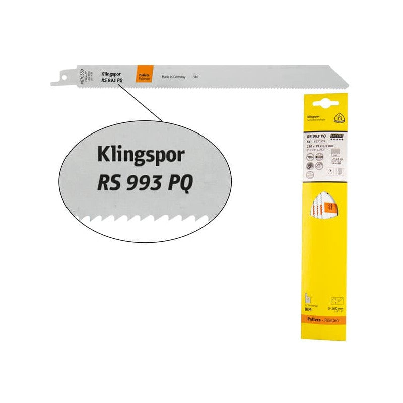KLINGSPOR Säbelsägeblatt für Paletten RS 993 PQ Special