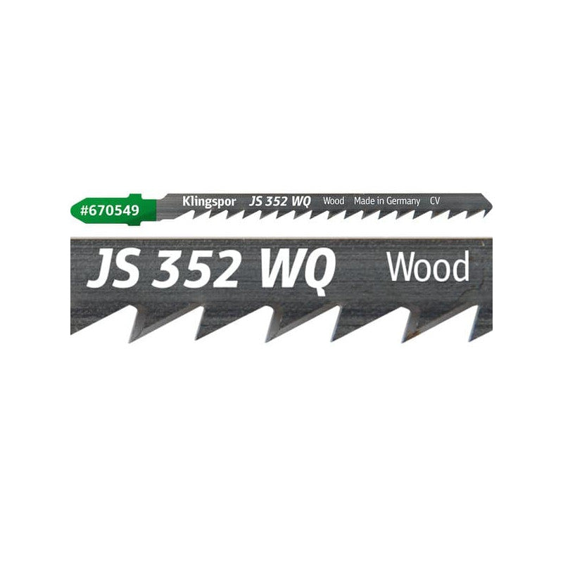 KLINGSPOR Stichsägeblatt für Weichholz JS 352 WQ Extra