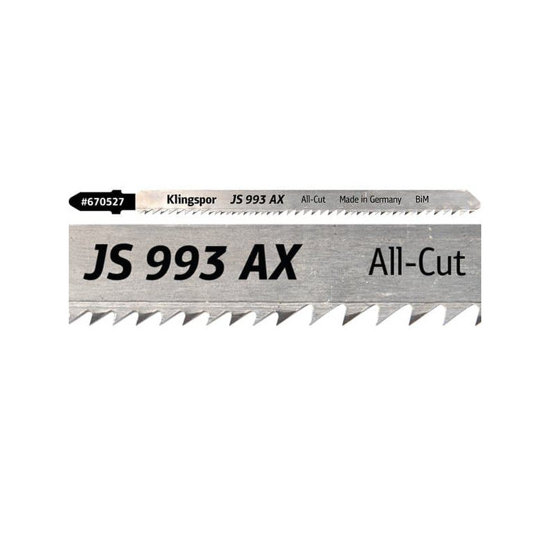 KLINGSPOR Stichsägeblatt für Hartholz und Metall JS 993 AX Special