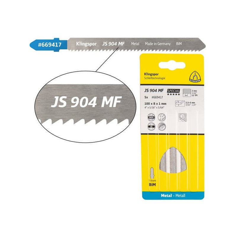 KLINGSPOR Stichsägeblatt Bi-Metall universal JS 904 MF Special
