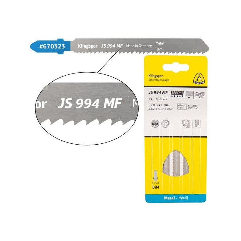 KLINGSPOR Stichsägeblatt Bi-Metall universal JS 994 MF Special