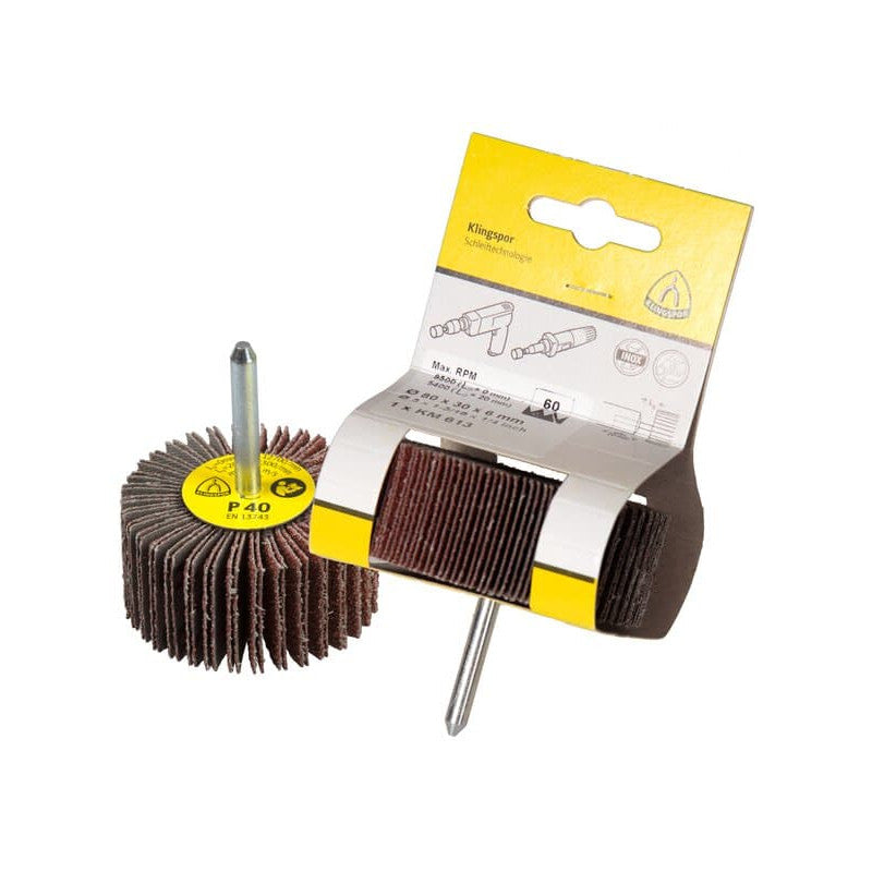 KLINGSPOR Schaft-Fächerschleifer 40x20x6 mm KM 613 (Einzelhandelspackung)