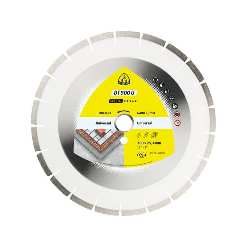 KLINGSPOR Diamant-Trennscheibe für Beton 500x3,7x30 DT 900 U Special