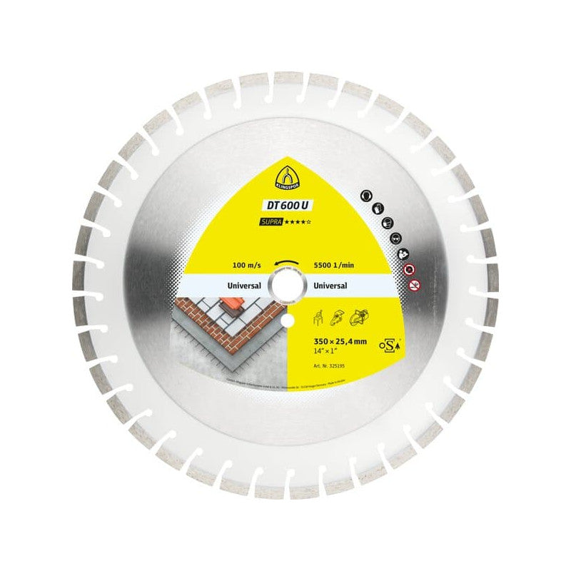 KLINGSPOR Diamant-Trennscheibe für Beton 500x3,6x30 mm DT 600 U Supra