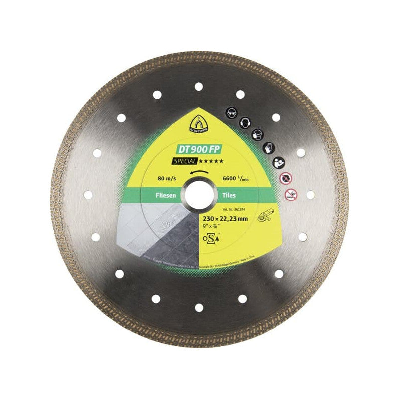 KLINGSPOR Diamant-Trennscheibe für Keramik 125x1,4x22,23 DT 900 FP Special