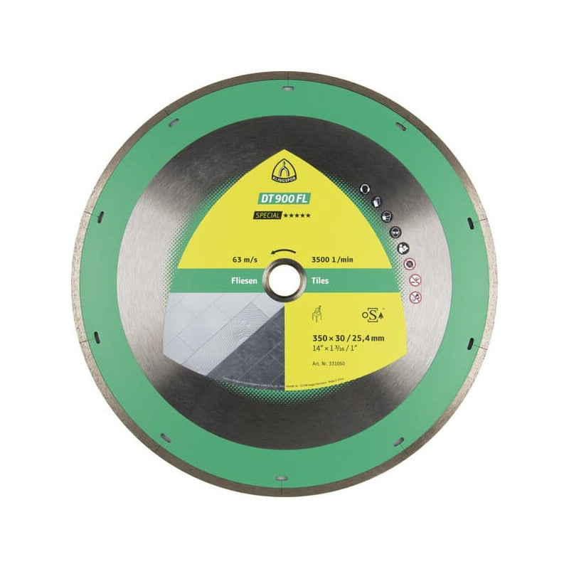 KLINGSPOR Diamant-Trennscheibe für Keramik 300x2,2x30 DT 900 FL Special