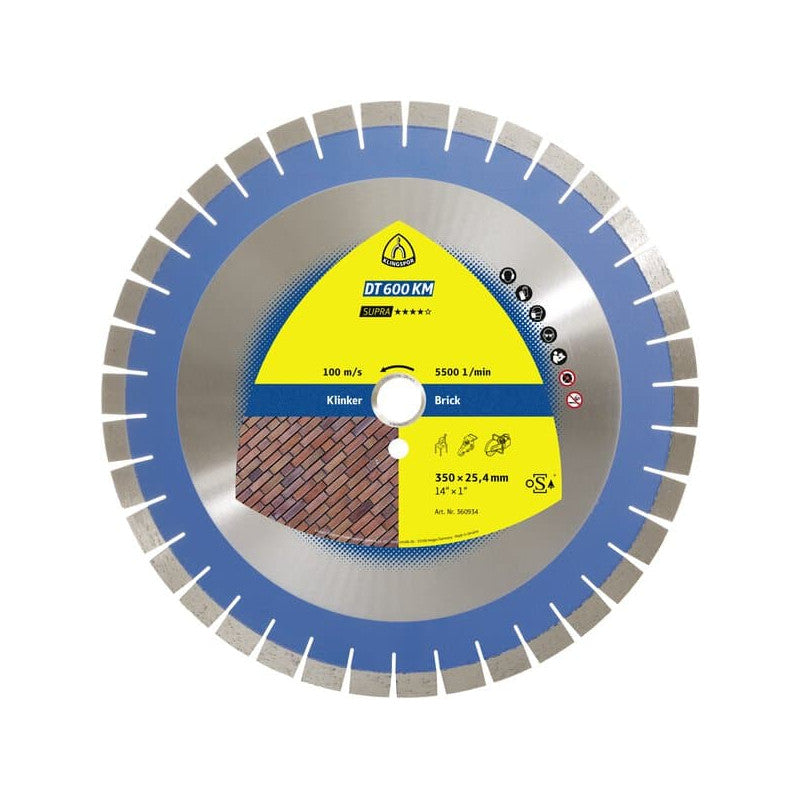 KLINGSPOR Diamant-Trennscheibe für Klinker 350x3x25,4 mm DT 600 KM Supra