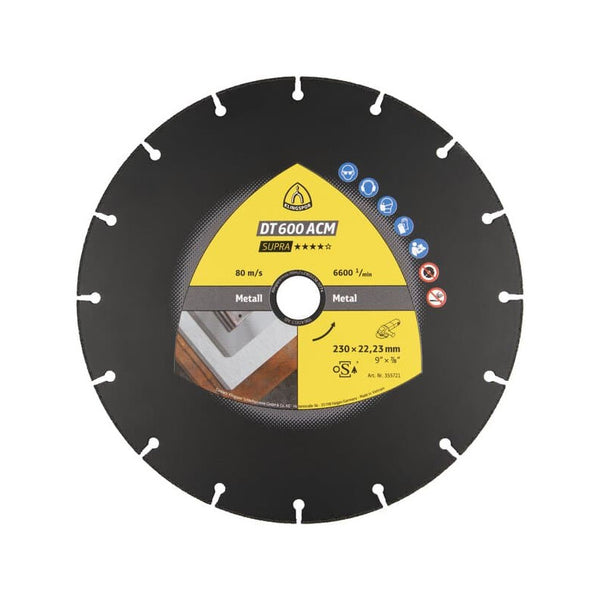 KLINGSPOR Diamant-Trennscheibe für Metall und Stahl 125x1,3x22,23 mm DT 600 ACM Supra