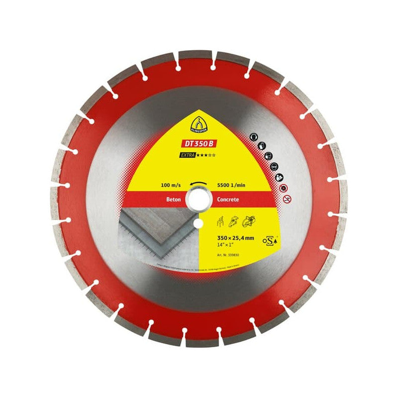 KLINGSPOR Diamant-Trennscheibe für Altbeton 350x3x25,4 mm DT 350 B Extra