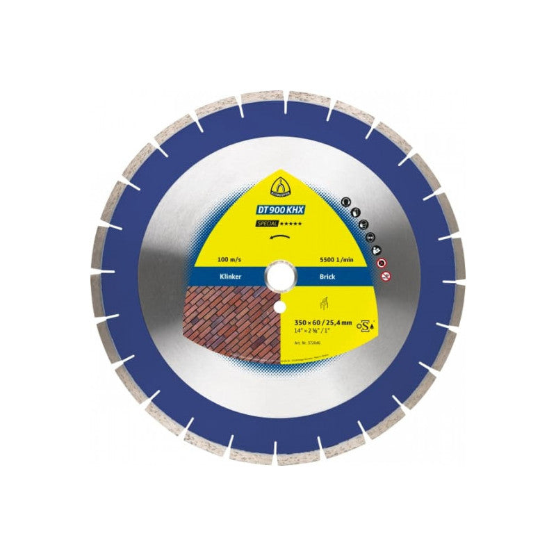 KLINGSPOR Diamant-Trennscheibe für Klinker 350x3x60 DT 900 KHX Special