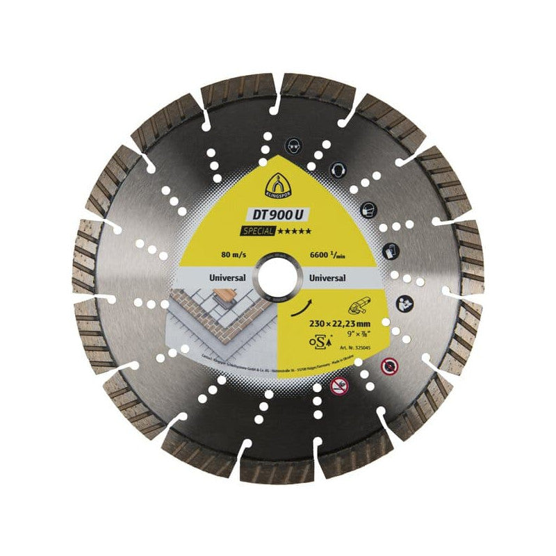 KLINGSPOR Diamant-Trennscheibe TURBO für Beton 115x2,4x22,23 DT 900 U Special