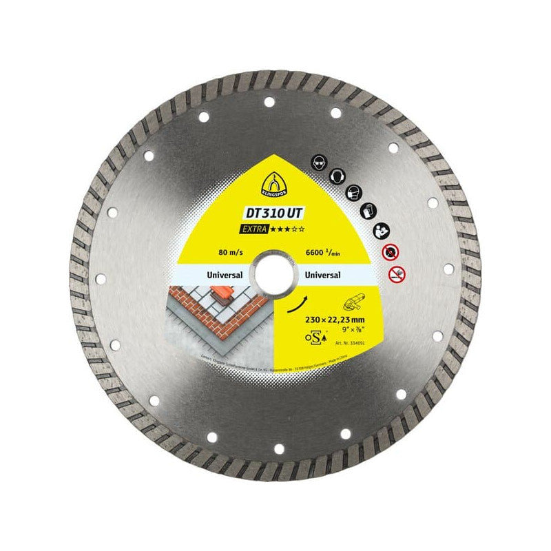KLINGSPOR Diamant-Trennscheibe TURBO für Beton 125x2x22,23 mm DT 310 UT Extra