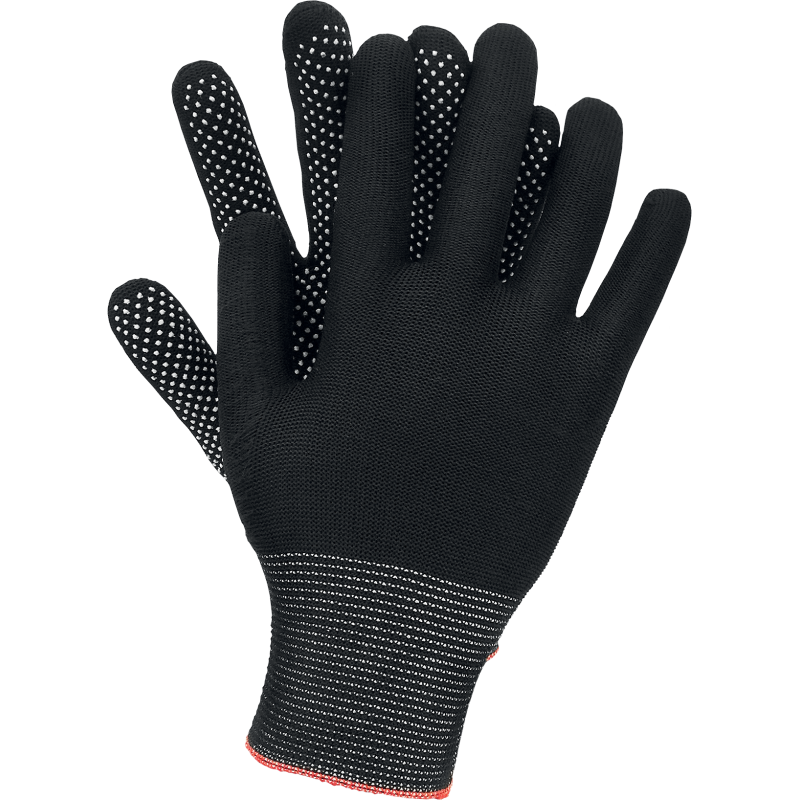 Arbeitshandschuhe aus Polyester mit Noppen OX-DOTUA BW