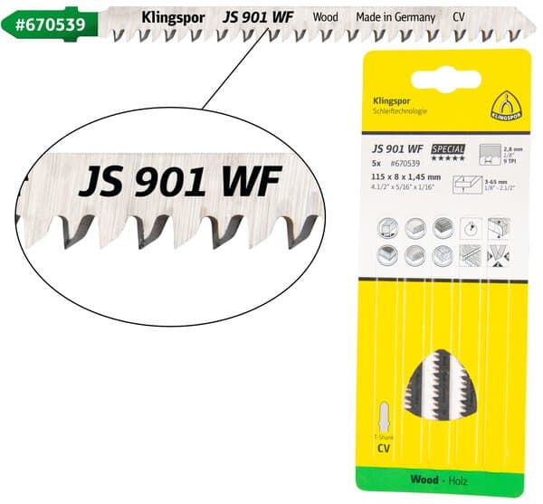 KLINGSPOR JS 901 WF Special Stichsägeblatt