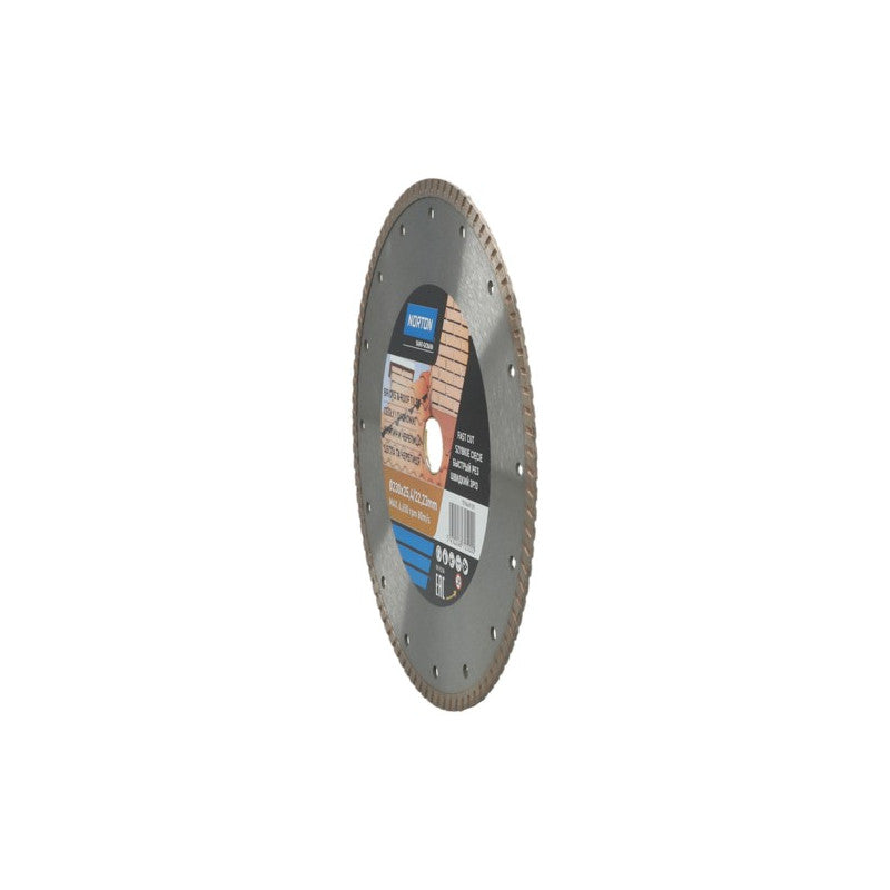 Diamant-Trennscheibe für Ziegel und Dachziegel 230 x 25,4/22 mm, Norton BRICKS & TILES