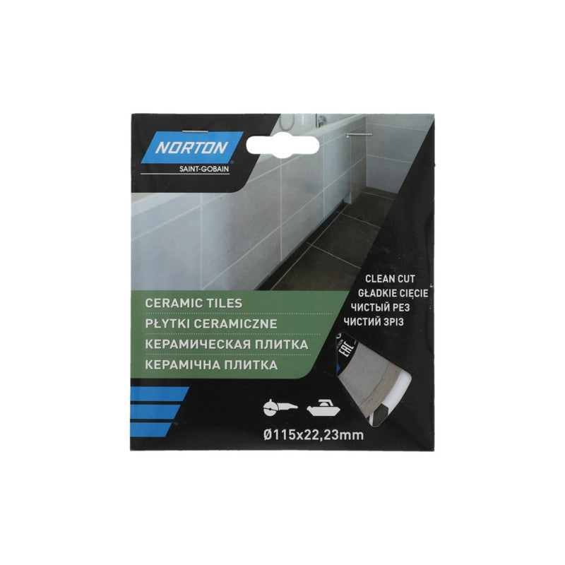 Diamant-Trennscheibe für Keramik 115 x 22 mm, Norton CERAMIC TILES