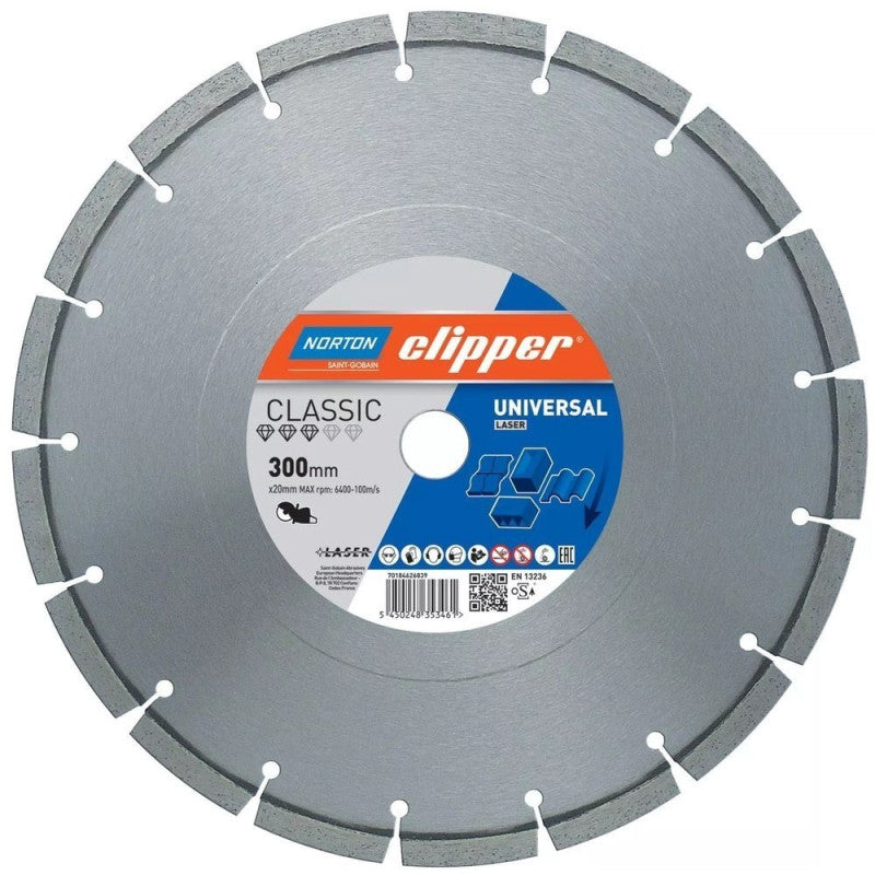 Diamant-Trennscheibe für Konstruktionswerkstoffe 350x20 mm, Norton Classic Universal Laser