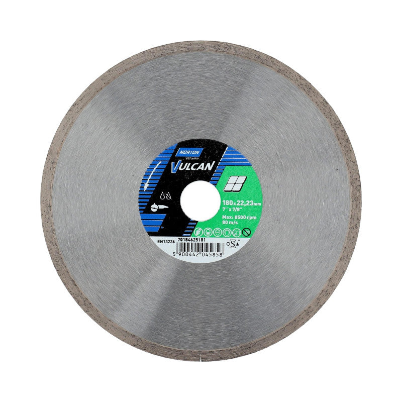 Diamant-Trennscheibe für harte und spröde Werkstoffe 125x22 mm, Norton Vulcan Tile
