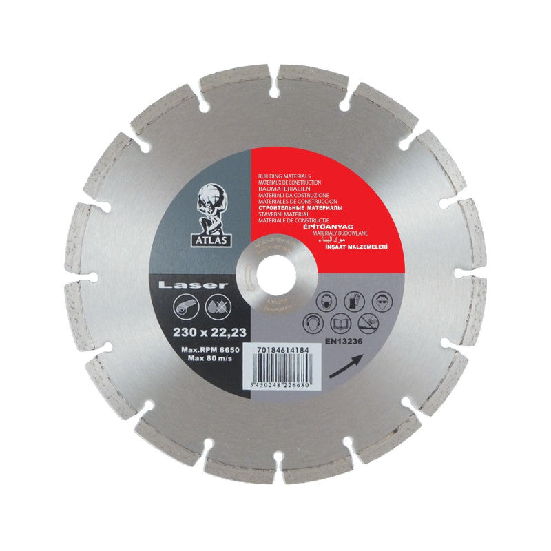 Diamant-Trennscheibe für harte Werkstoffe 115x22,3 mm, Norton Atlas Laser