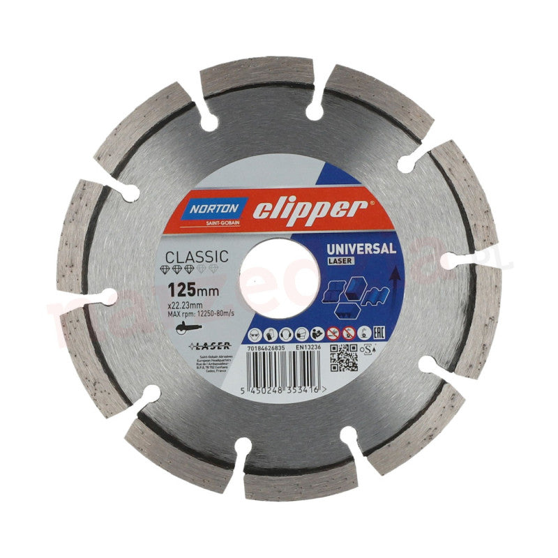 Diamant-Trennscheibe universal 180x25,4/22 mm, Norton Universal