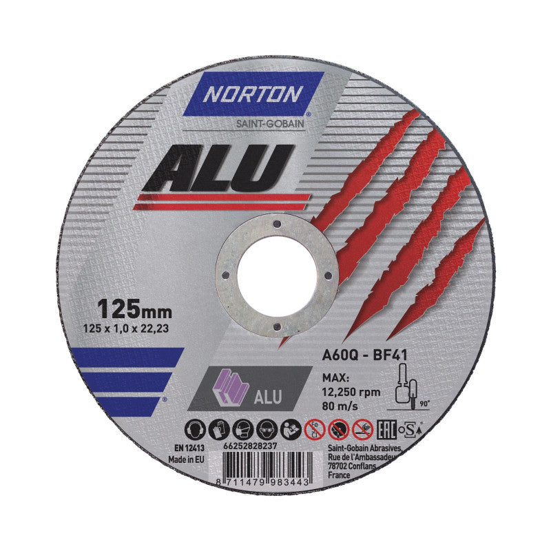 Trennscheibe für Aluminium 230x1,9x22 mm, Norton A46Q ALU T41